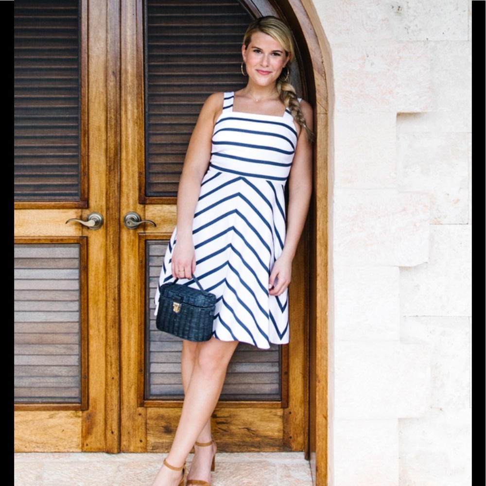 NWT Draper James Stripe A-Line Dress Size 0